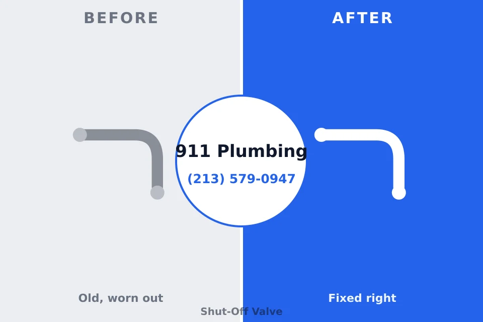 Before and after: plumbing repair Gatlinburg, TN